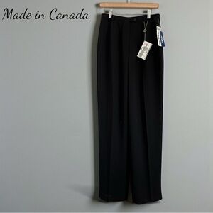 NWT Ingenuity Woman’s High Waisted Lined Black Flowing Dress Pants